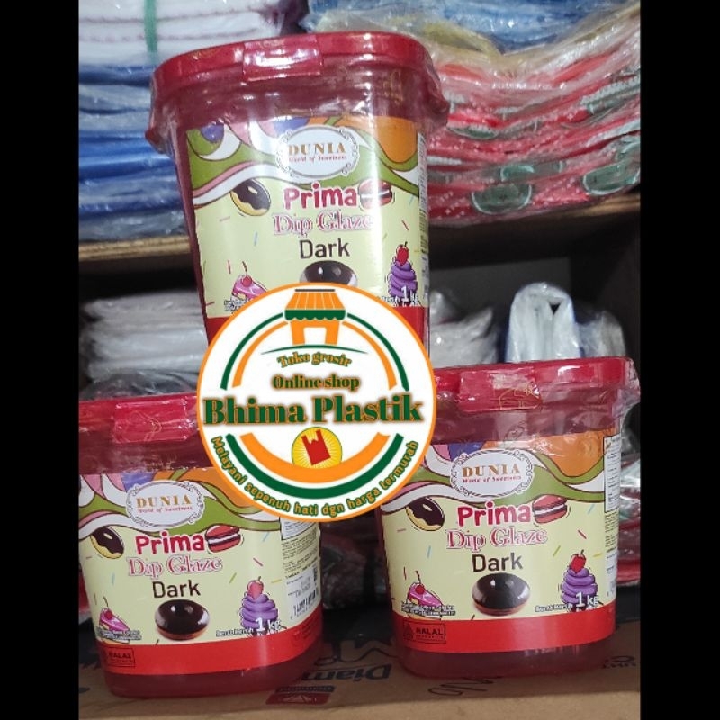 

Dunia Dip Glaze 1kg Dark Coklat / Glaze Dunia 1kg
