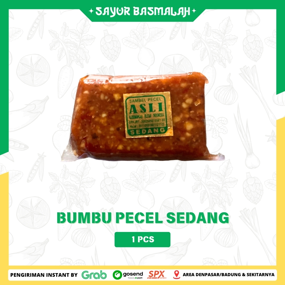 

Bumbu Pecel Sedang 1 Pcs - Sayur Basmalah