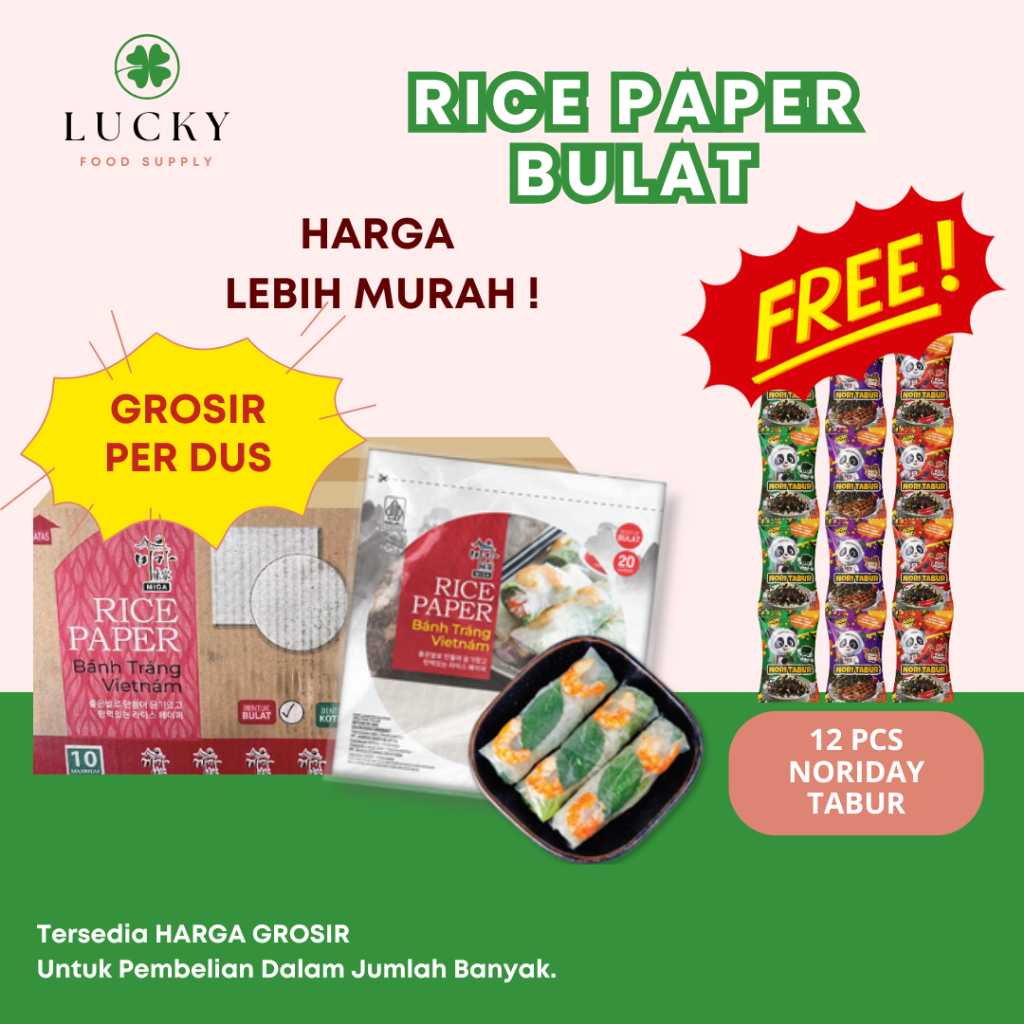 

GROSIR Rice Paper / Kulit Lumpia Vietnam BANH TRANG per dus