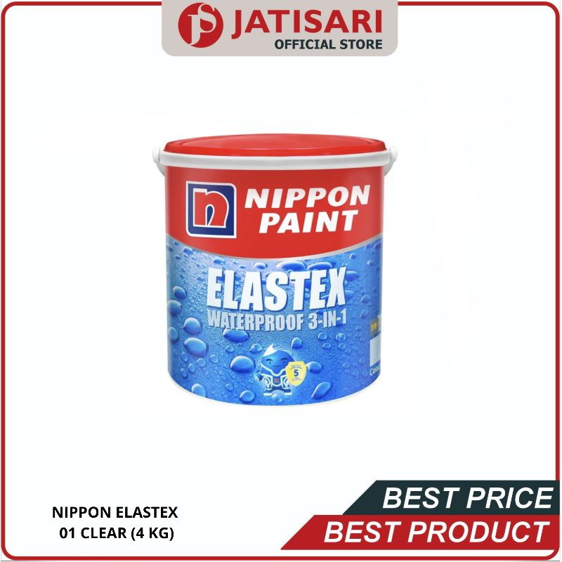 Nippon Paint Elastex 3 in 1 / Cat Tembok Waterproof / Kemasan 4 Kg