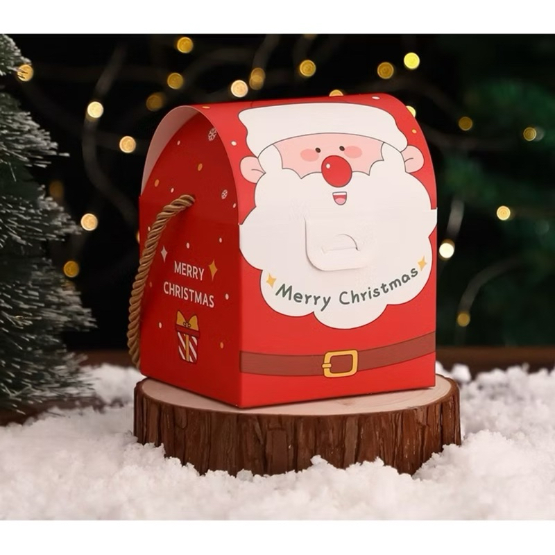

BOX NATAL KOTAK KEMASAN HAMPERS GOODIE BAG MERRY CHRISTMAS SANTACLAUS KOTAK KUE NATAL SOUVENIR