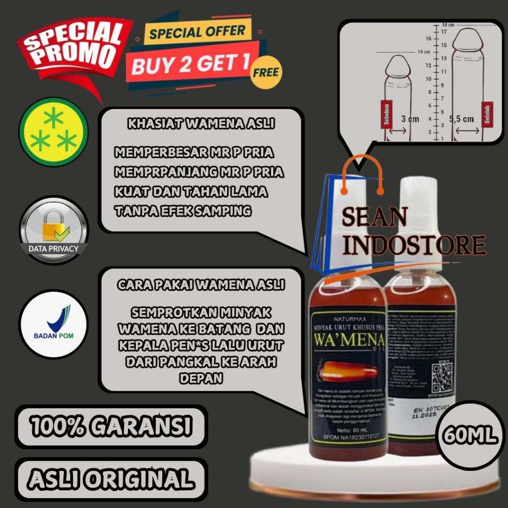 Obat oles pembesar dan panjang peniz permanen bpom minyak wamena oil asli original