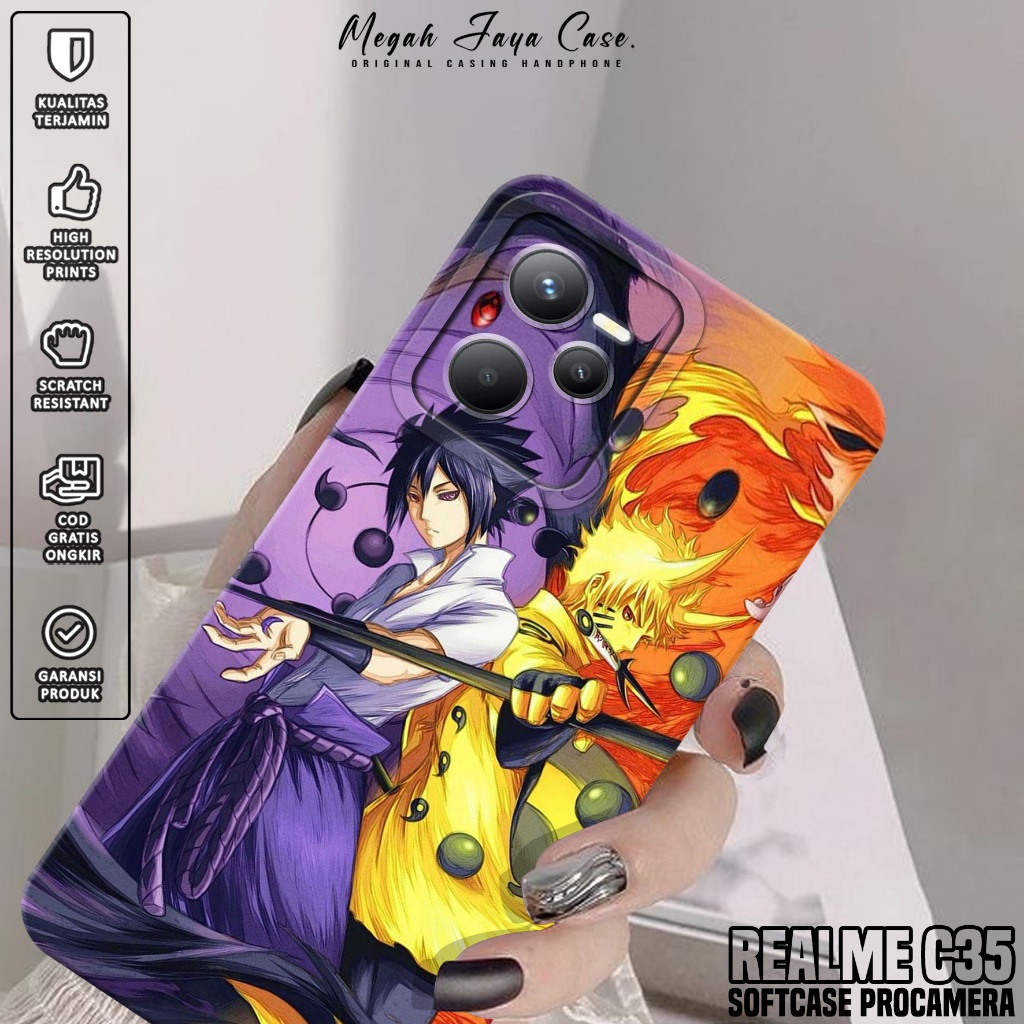 Case Realme C35 - Softcase Hp Realme C35 Motif Anime NRT - Silikon Hp Realme C35 - Kondom Hp Realme 