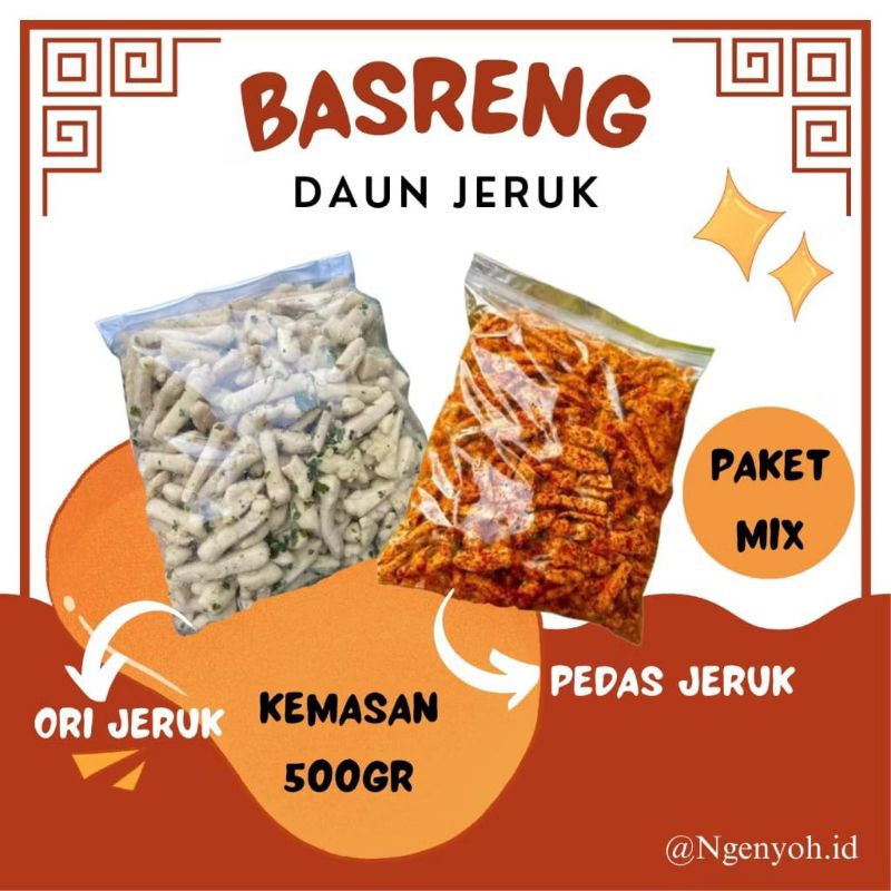 

Paket Mix !!! Basreng Ori Jeruk + Pedas Jeruk isi 500gr/Kemasan seharga Basreng Daging Ikan Basreng Halal Snack Kriuk Basreng