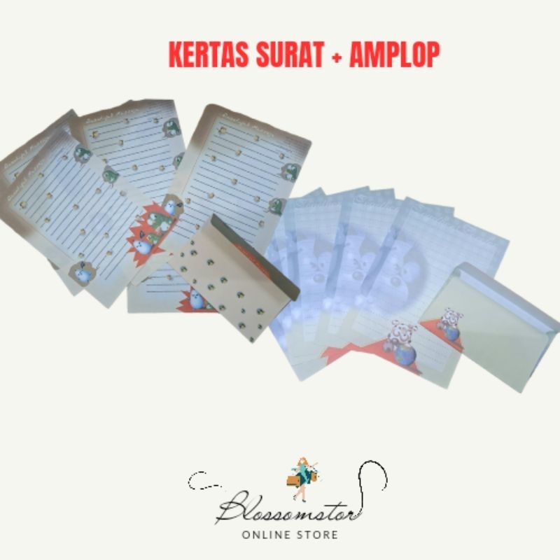 

KERTAS SURAT + AMPLOP / LETTER ENVELOPE PAPER