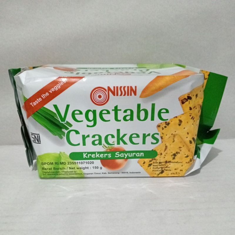 

Nissin Vegetable Crackers Krekers Sayuran 150g