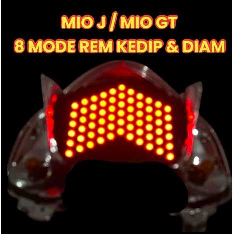 LAMPU STOP RUNNING / STOP LAMPU RUNNING MIO J/GT 8 MODE AUTO KEDIP