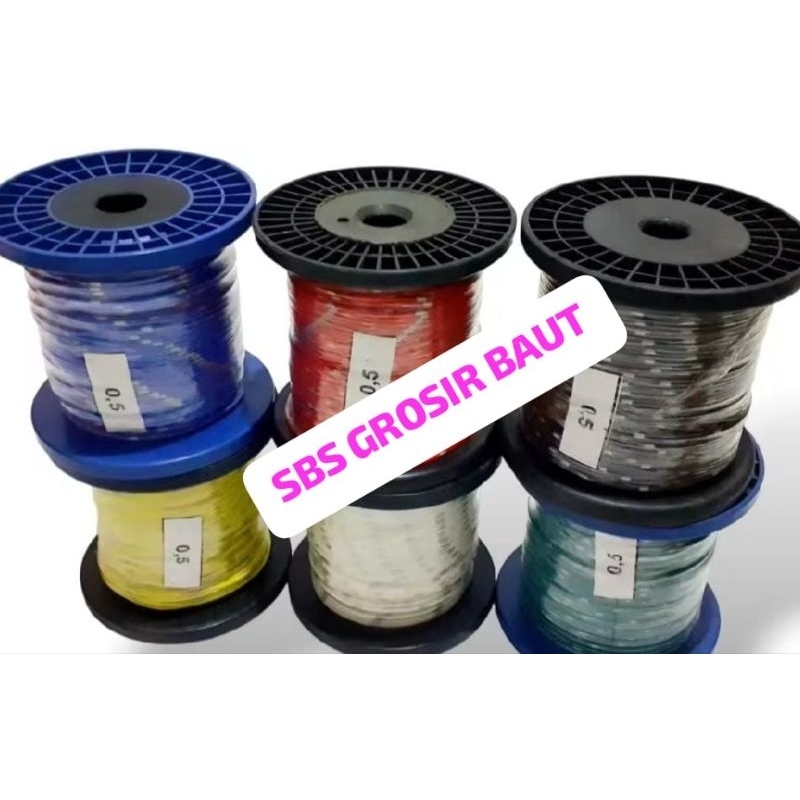 1roll kabel bintik AVS 0,5mm (100 M) kabel body motor &mobil