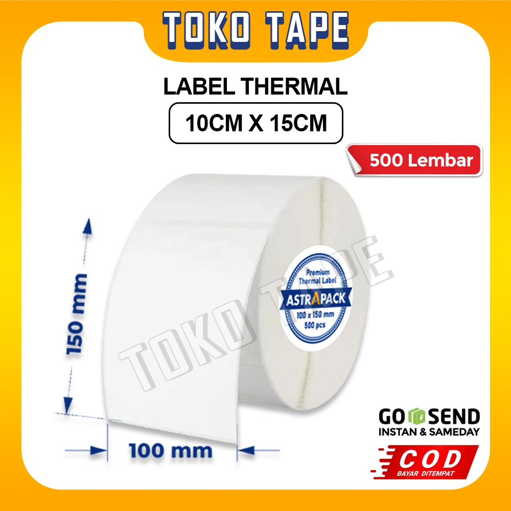 

LABEL THERMAL 100x150 MM ISI 500PCS SNS