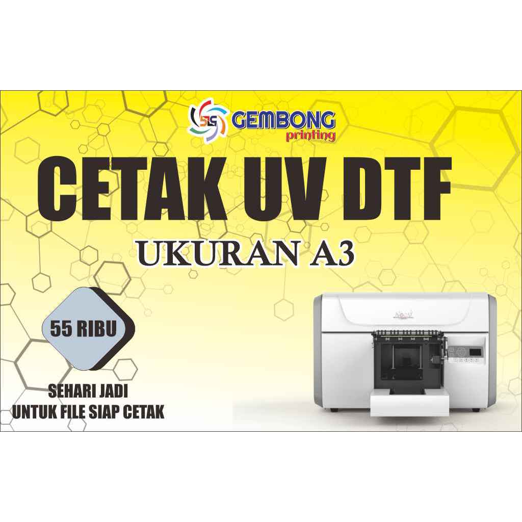 

Stiker UV DTF/Stiker Cetak UV A3/Cetak Stiker Timbul TERMURAH