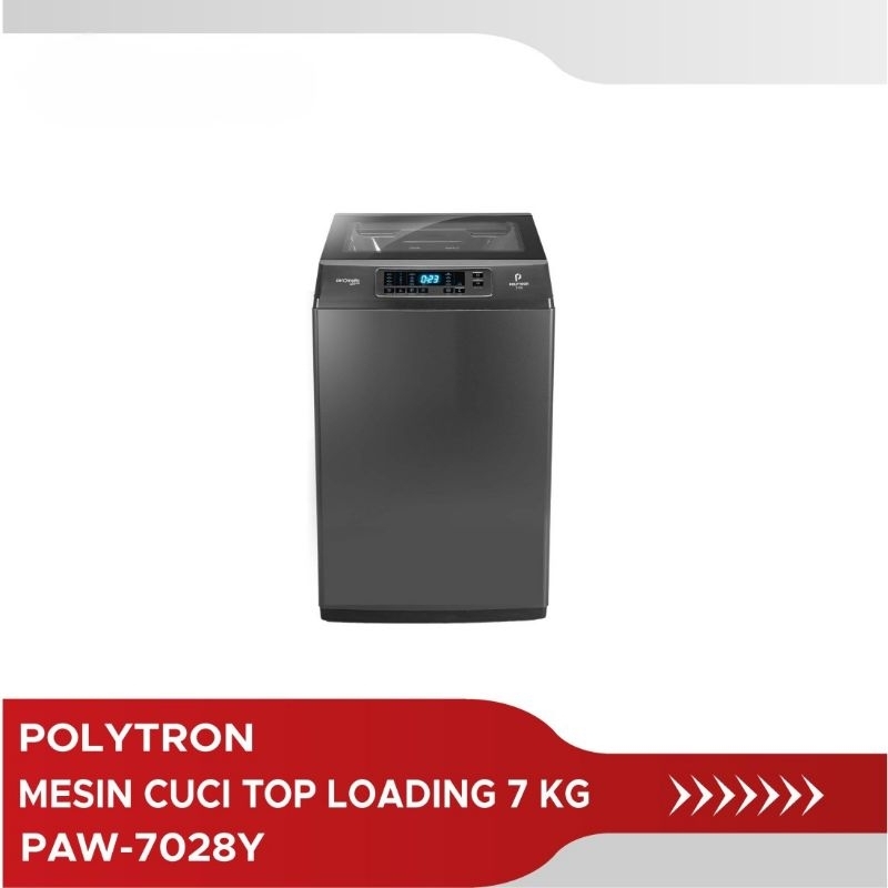 MESIN CUCI POLYTRON PAW 7028Y / MESIN CUCI TOP LODING POLYTRON 7 KG PAW 7028 / MESIN CUCI POLYTRON  