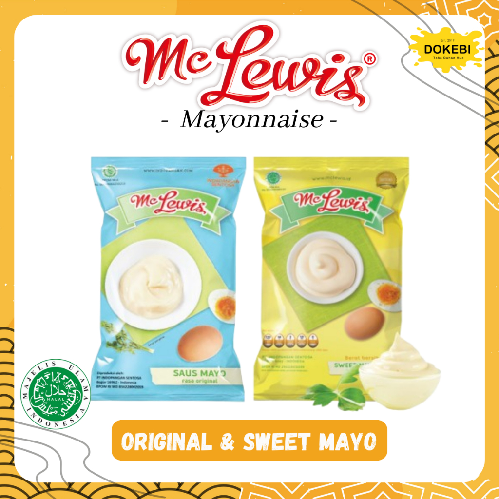 

MC LEWIS Mayonnaise 500g - Saos Saus Mayonaise Mayones - Original Sweet Manis Hot Spicy Thousand Island