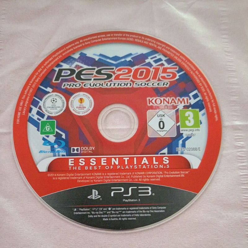 Kaset Ps3 Pes 2015