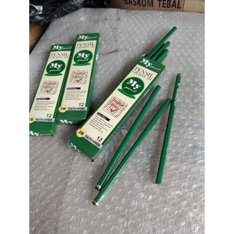 

1pcs pensil 2B hijau 2b perpcs