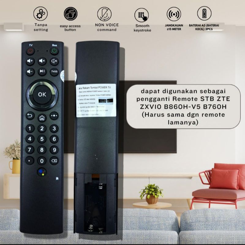 Remote stb indihom ZTE V5 hitam