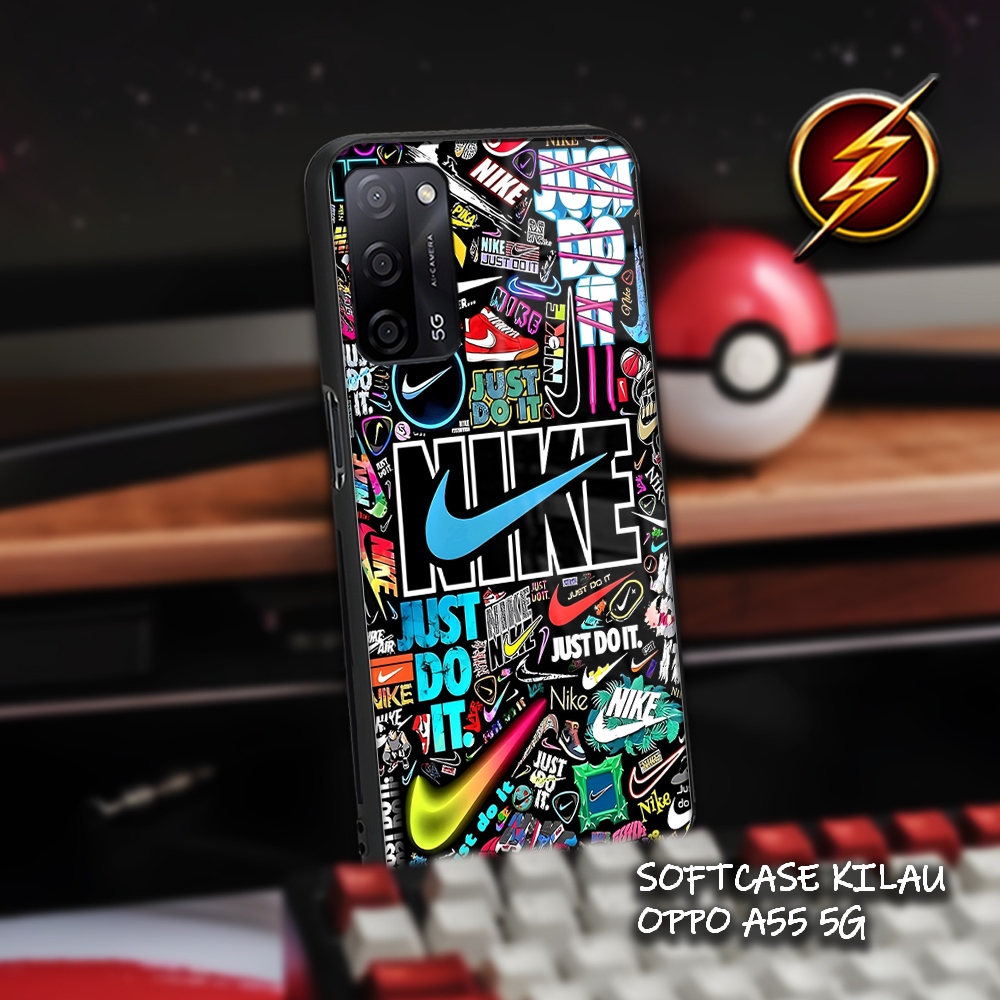 AM55 Softcase Kilau OPPO A55 | Casing Silicon Mika | Kesing Oppo A55 Aesthetic | Case Oppo Keren Aes