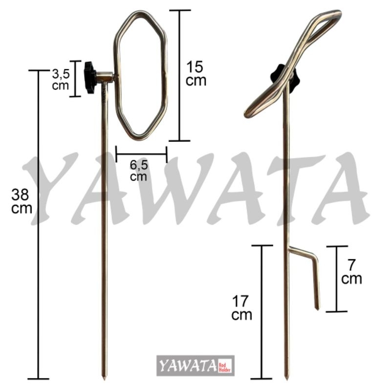Cagak Pancing Stainless Steel Yawata Rod Holder