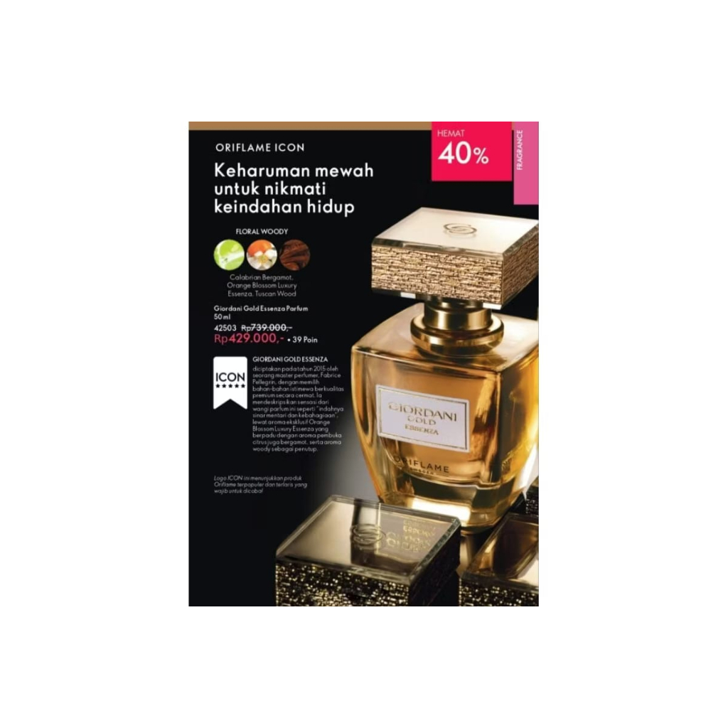 PARFUM ESSENZA GIORDANI GOLD ORIFLAME