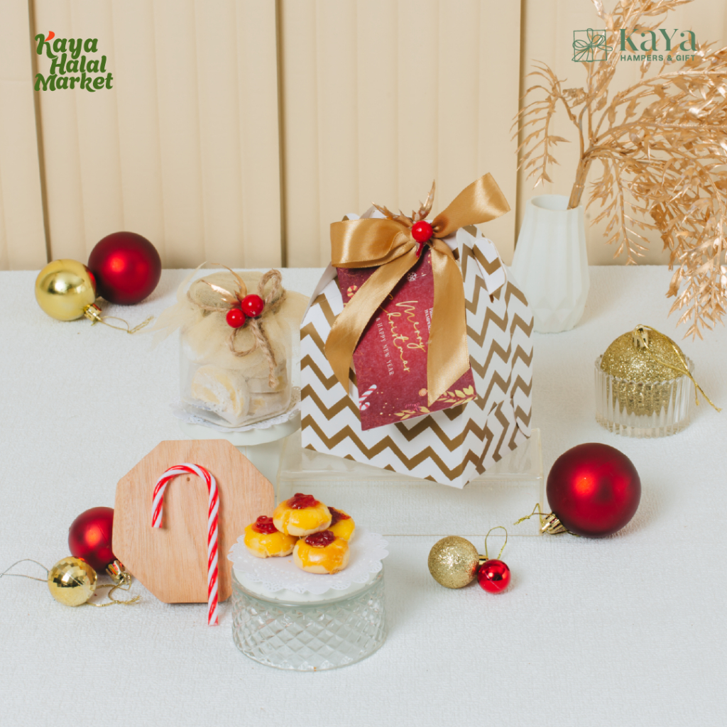 

Hampers Merry Treats Parcel Natal Murah Cookies, Candy Cane, Coaster Kaya Hampers and Gift