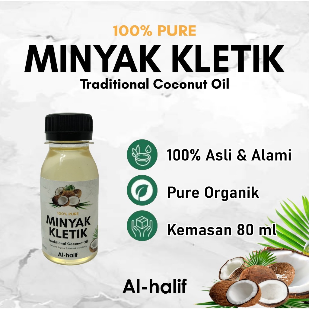 

Minyak Kelapa Murni 100% Asli / Minyak Kletik 80 ML / minyak keletik ORIGINAL