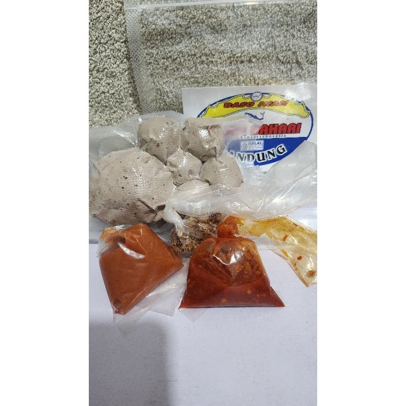 

Bakso ikan sinar bahari paket bumbu isi 1(jumbo mercon/Ori), 7 putih kecil