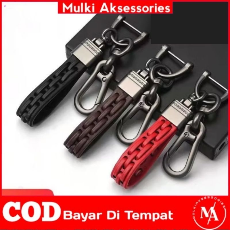 Gantungan kunci Mobil motor Remot keyless Gantungan tali strap kulit super anti hilang