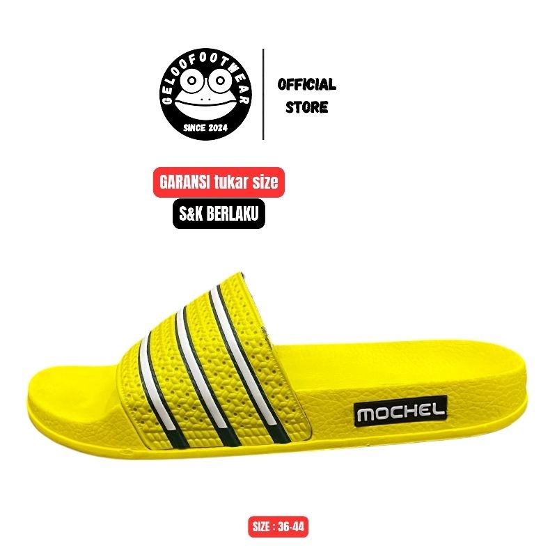 MOCHEL Sandal Slide Pria Sendal Slop Flip Flop Tebal Anti Slip Tanpa jahitan