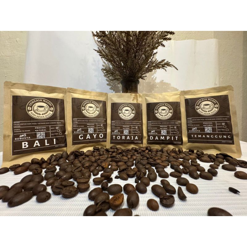 

Sengaja Coffee Drip Bag / Filter Bag : isi 10 Drip Bag Mix