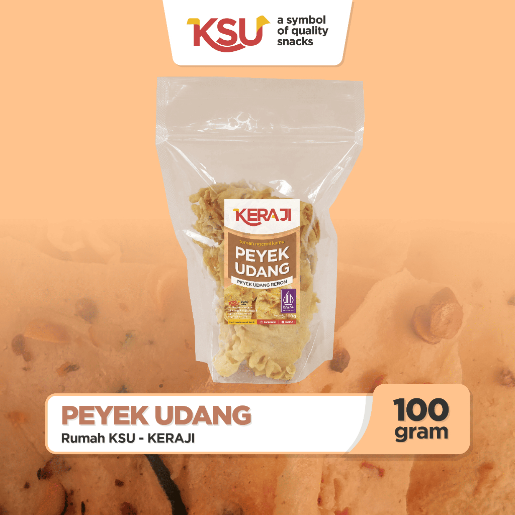 

(Bundle 1pcs) Peyek udang 100g