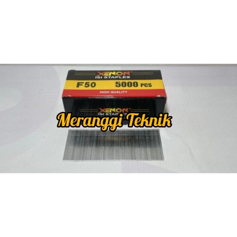 

id3584 Isi paku tembak staples tembak F50 Xenon refill air nailer F 50