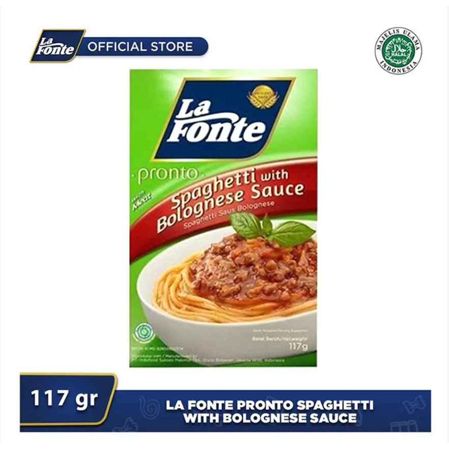 

La Fonte Spaghetti Instant Saus Bolognese 117 Gram