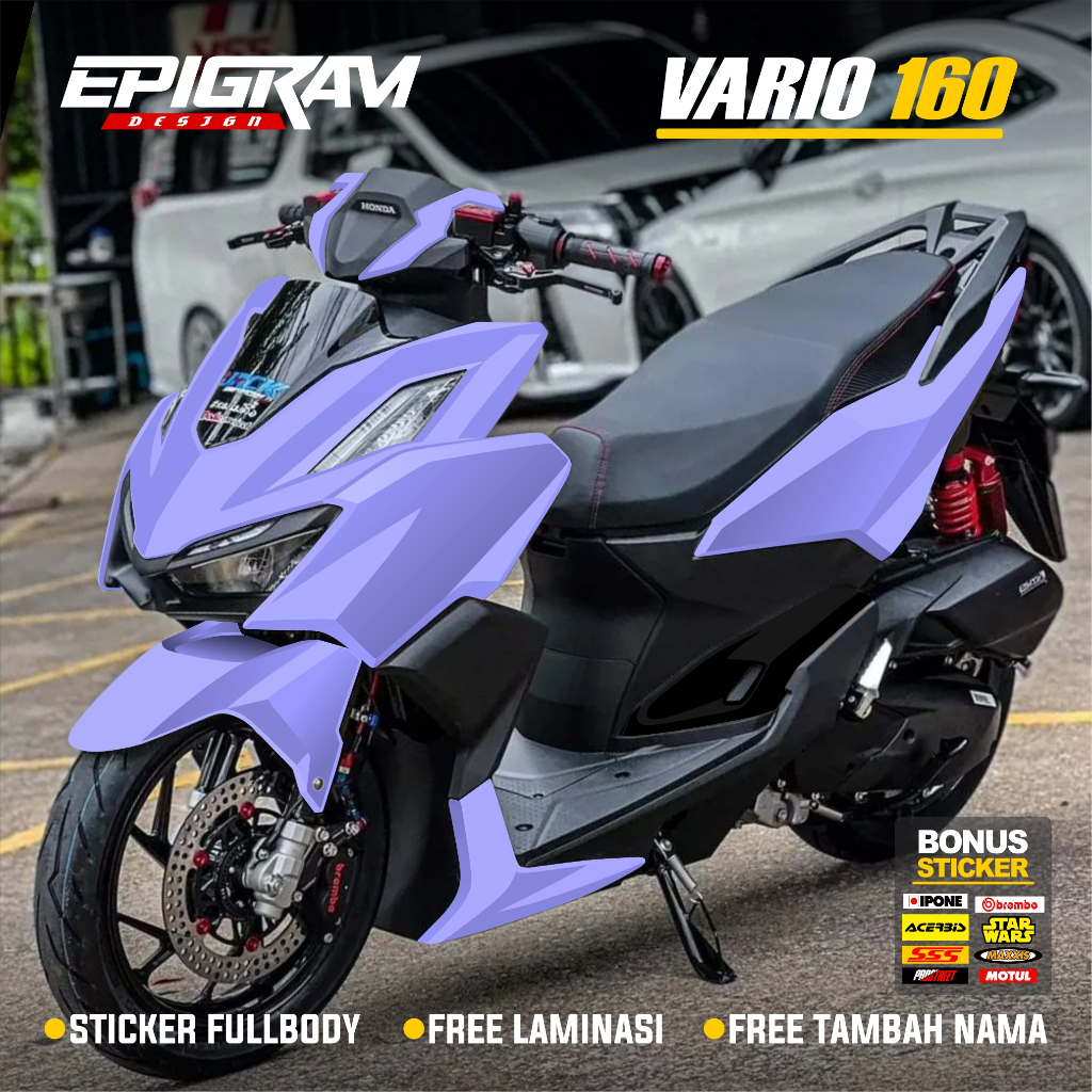 Decal Stiker Vario 160 New 2022 2023 2024 Fullbody Dekal Sticker Motor Honda Vario 160 New ABS CBS M