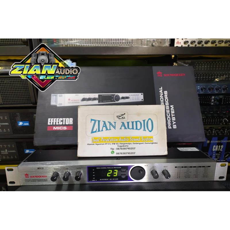 EFEK VOCAL MIC 5 SOUNDQUEEN EFEECTOR MIC 5 ORIGINAL