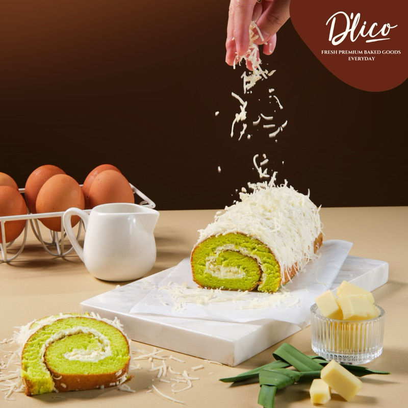 

Roll Cake Pandan Cheese | Bolu Gulung Premium