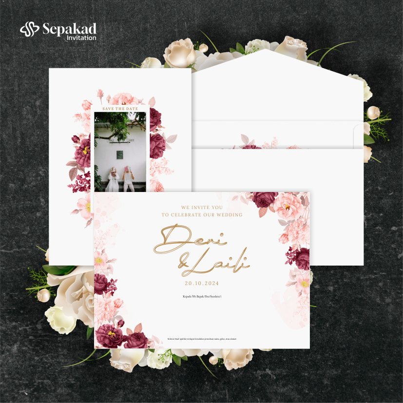 

Undangan + Amplop Jasmine Premium | Free Foto, Desain, Undangan Website, dan Denah