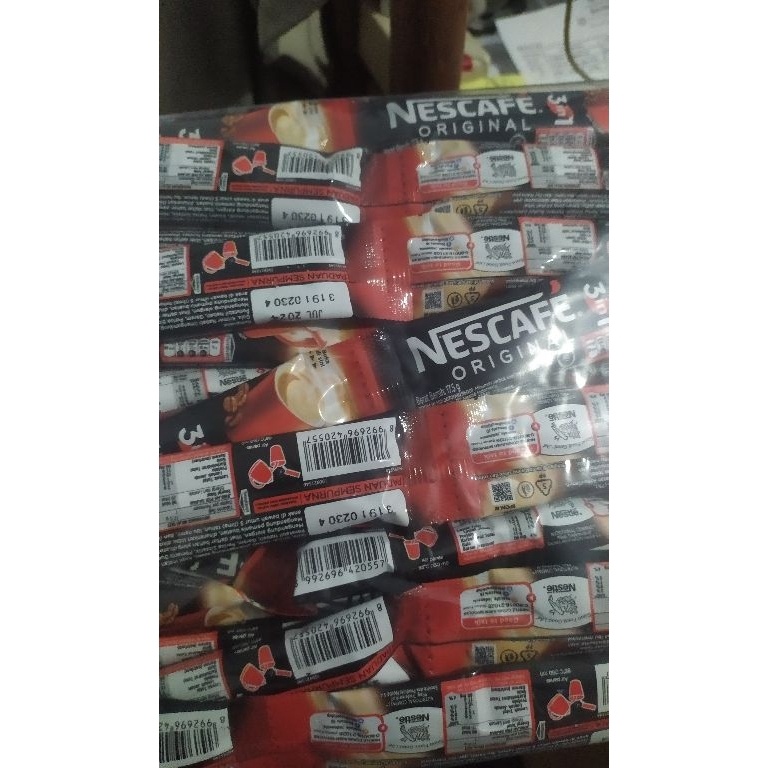 

Super Mutu Nescafe 3 In 1 Original 1 Pack Isi 8 Renteng