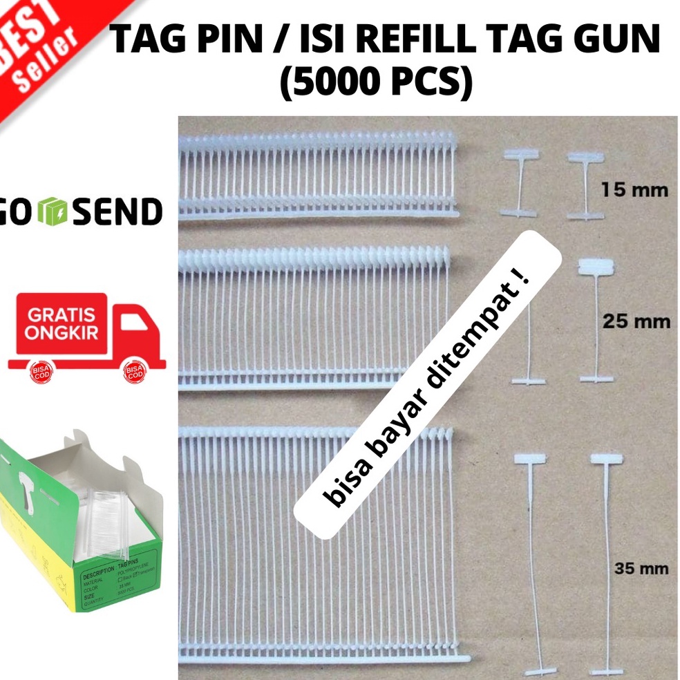 

KODE M36F DW BISA COD Tag Pin Refill Isi Tag Gun 35 mm isi 5 JOYKO Laundry Garment
