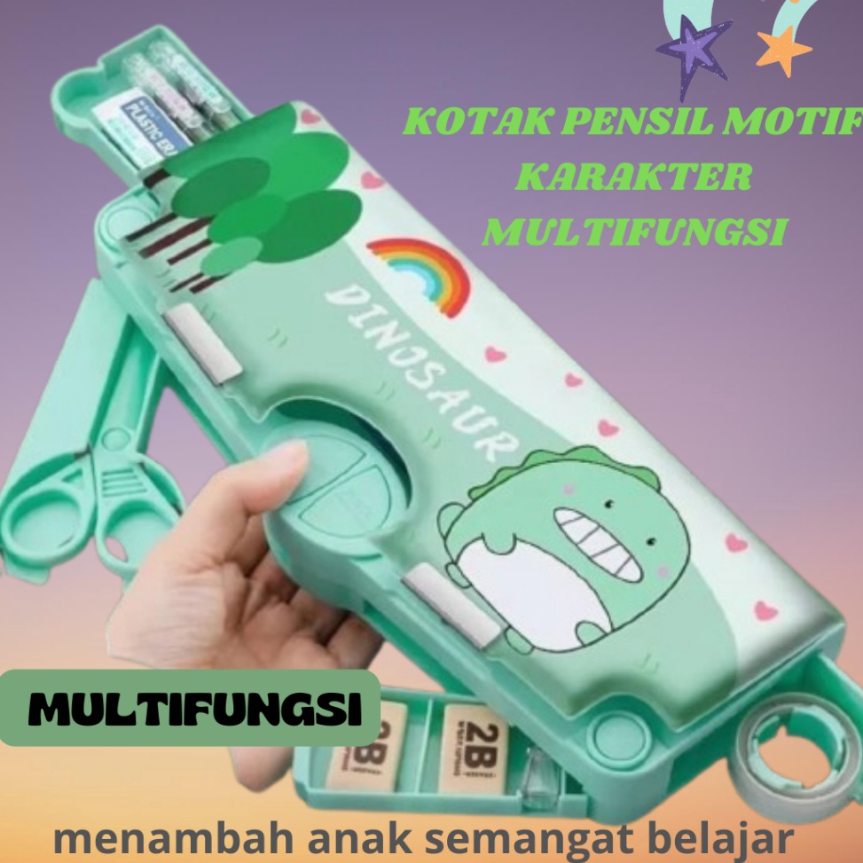 

KODE D63V SkyloKotak Pensil Motif Karakter Multifungsi Premium Tempat Pensil Serbaguna
