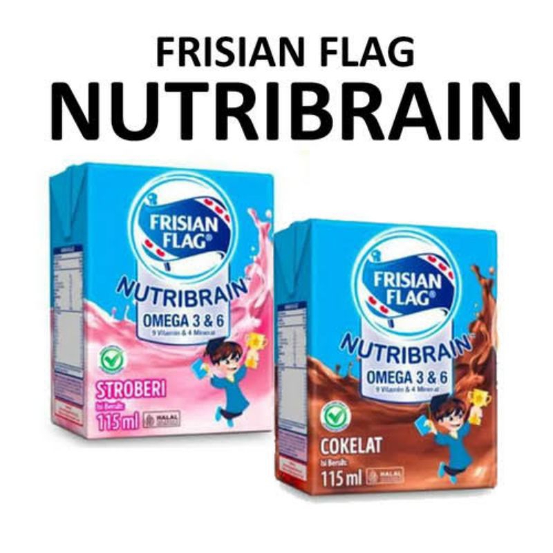

frisian flag nutribrain rasa cokelat/stroberi 12 PCS