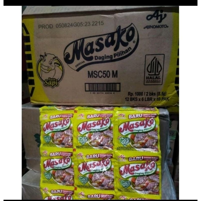 

masako sapi kemasan renteng 1 dus