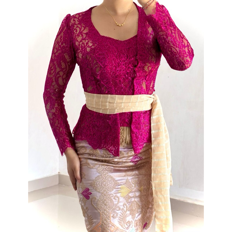 KEBAYA JADI BROKAT METALIC MIRROR SPARKLE PREMIUM//KEBAYA JADI BALI