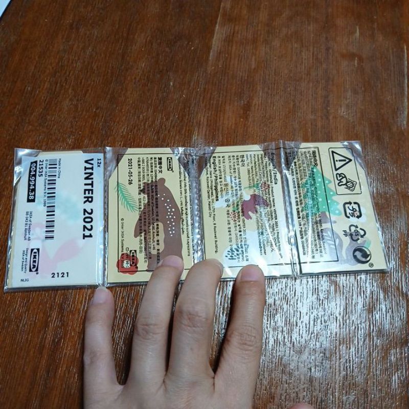 

IKEA VINTER Tag Kado Label Hadiah kado parcel hamper natal Warna alami Isi 12Pc Gift Tags