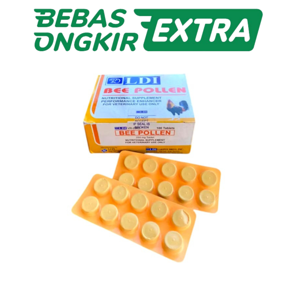 BEE POLLEN LDI ( 1 STRIP ) - Meningkatkan Kekuatan dan Stamina Ayam