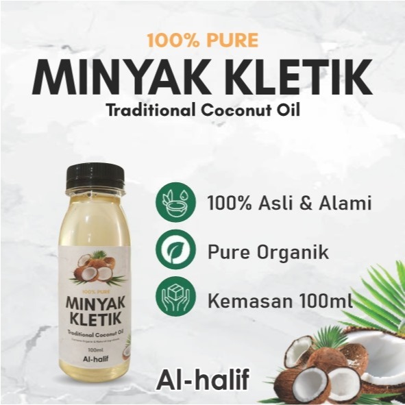 

minyak kelapa asli 100%/minyak keletik /100ml