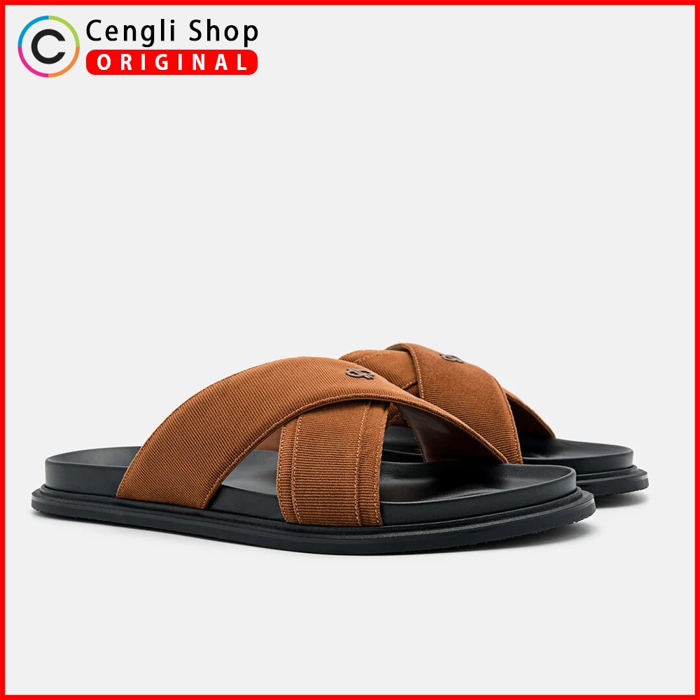 SANDAL PEDRO PRIA ORIGINAL SENDAL SLIDE COKLAT BROWN PM092