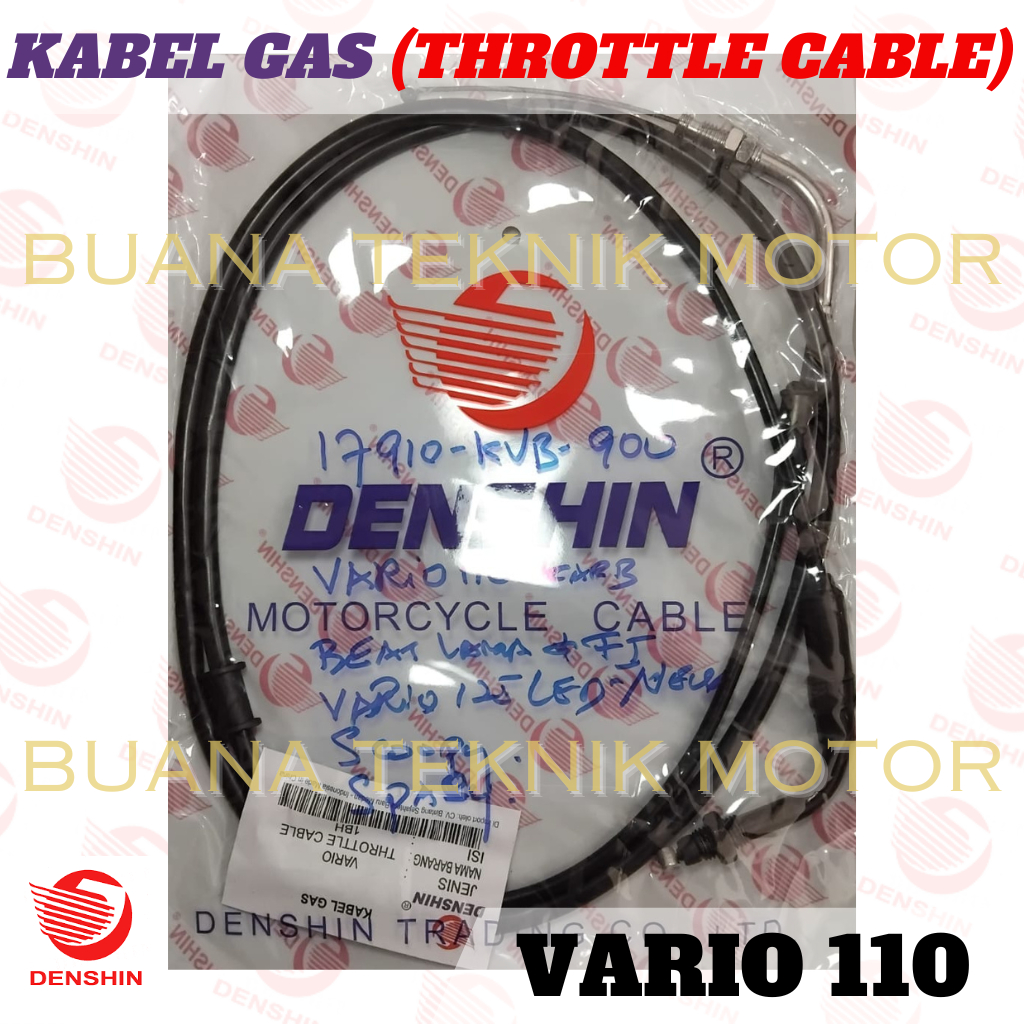 Kabel gas (Throttle Cable) untuk motor Vario 110 [17910-KVB-900]