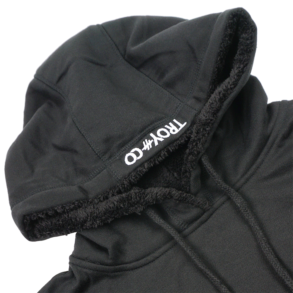 Troy Company Hoodie Boxy Oversize Black Gothic - Hoodie Boxy Hitam HB 2836
