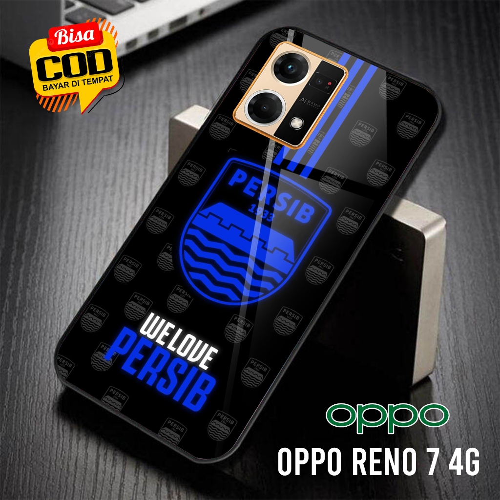 Toly case, Case Hp Oppo RENO 7 4G Kesing Hp hardcase HP Fashion kartun PERSIB mix lucu2 Softcase Hp 