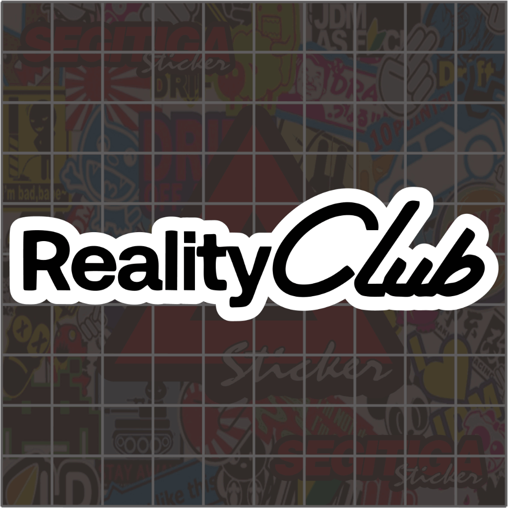 Sticker RealityClub Ukuran 7.5 x 2 Cm