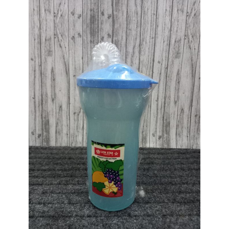 Botol minum anak tutup + sedotan lion star GLU-73 Whistling cup 901